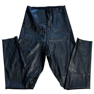 90 Degree By Reflex Black Faux Leather Leggings – Size M (NWT)